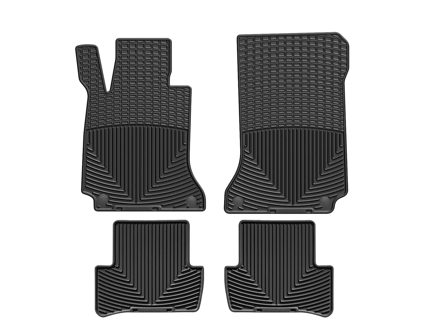 WeatherTech All Weather Floor Mats; Black; Front and Rear;