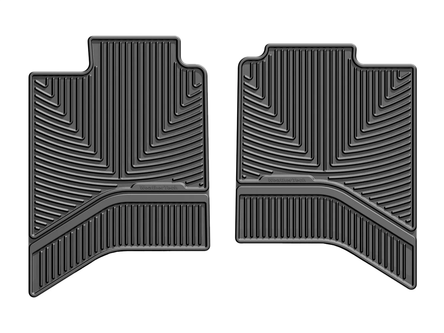 WeatherTech All Weather Floor Mats; Black; Rear;