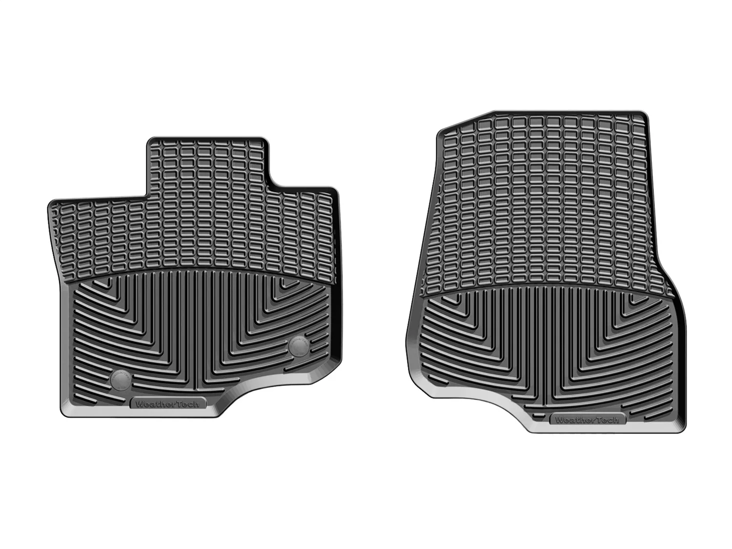 WeatherTech All Weather Floor Mats; Black; Front;
