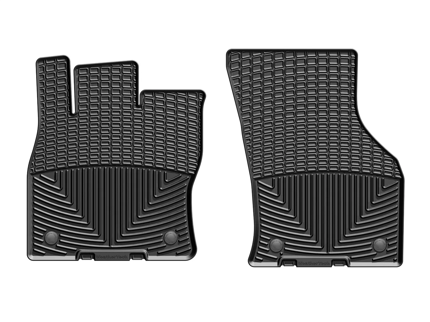 WeatherTech All Weather Floor Mats; Black; Front;
