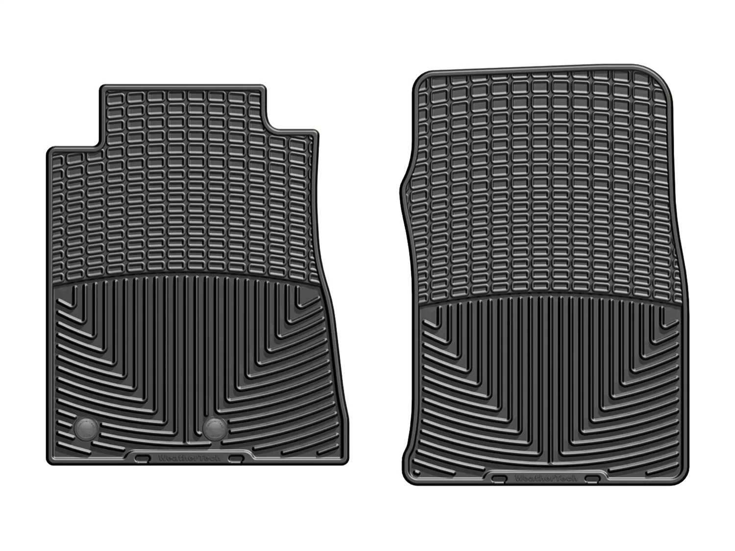 WeatherTech All Weather Floor Mats; Black; Front;