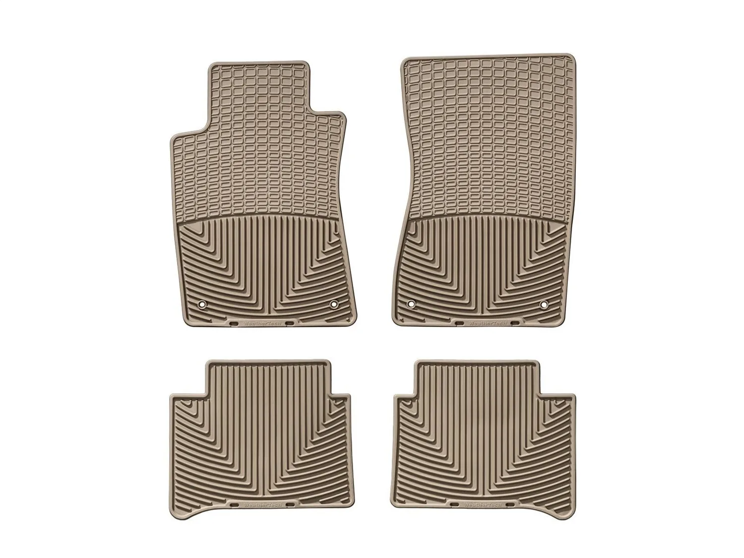 WeatherTech All Weather Floor Mats; Tan; Front and Rear;