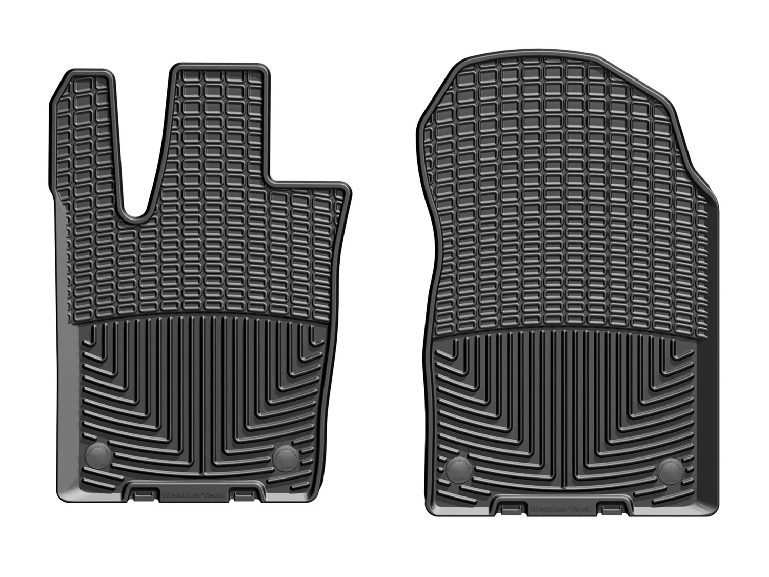 WeatherTech All Weather Floor Mats; Black; Front;