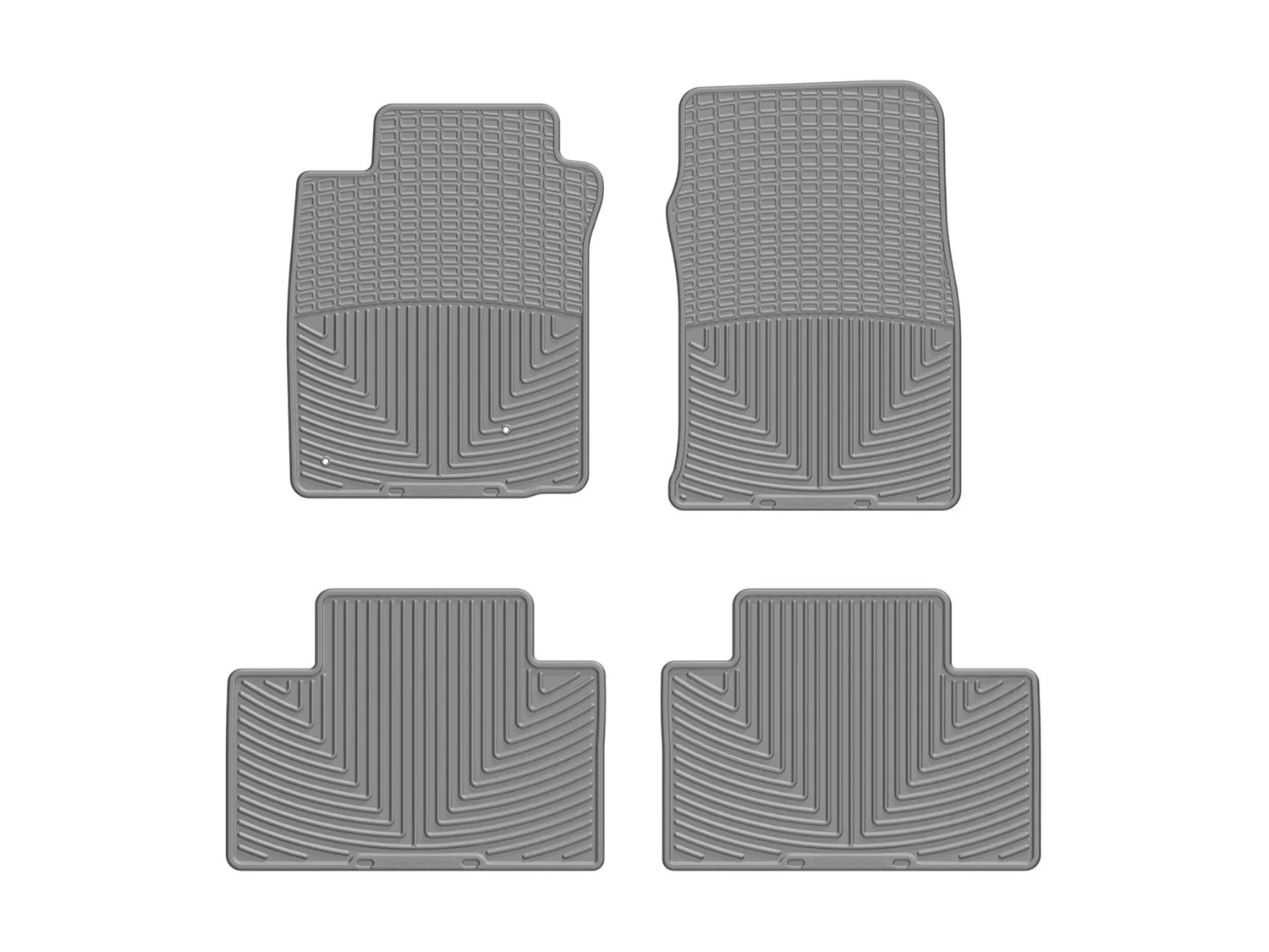 WeatherTech All Weather Floor Mats; Gray; Front and Rear;