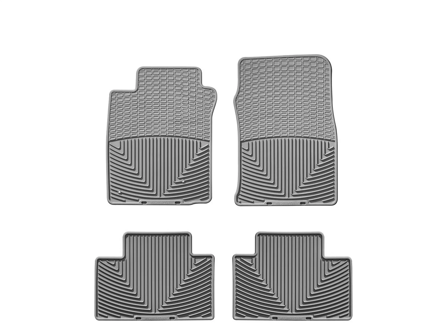 WeatherTech All Weather Floor Mats; Gray; Front and Rear;
