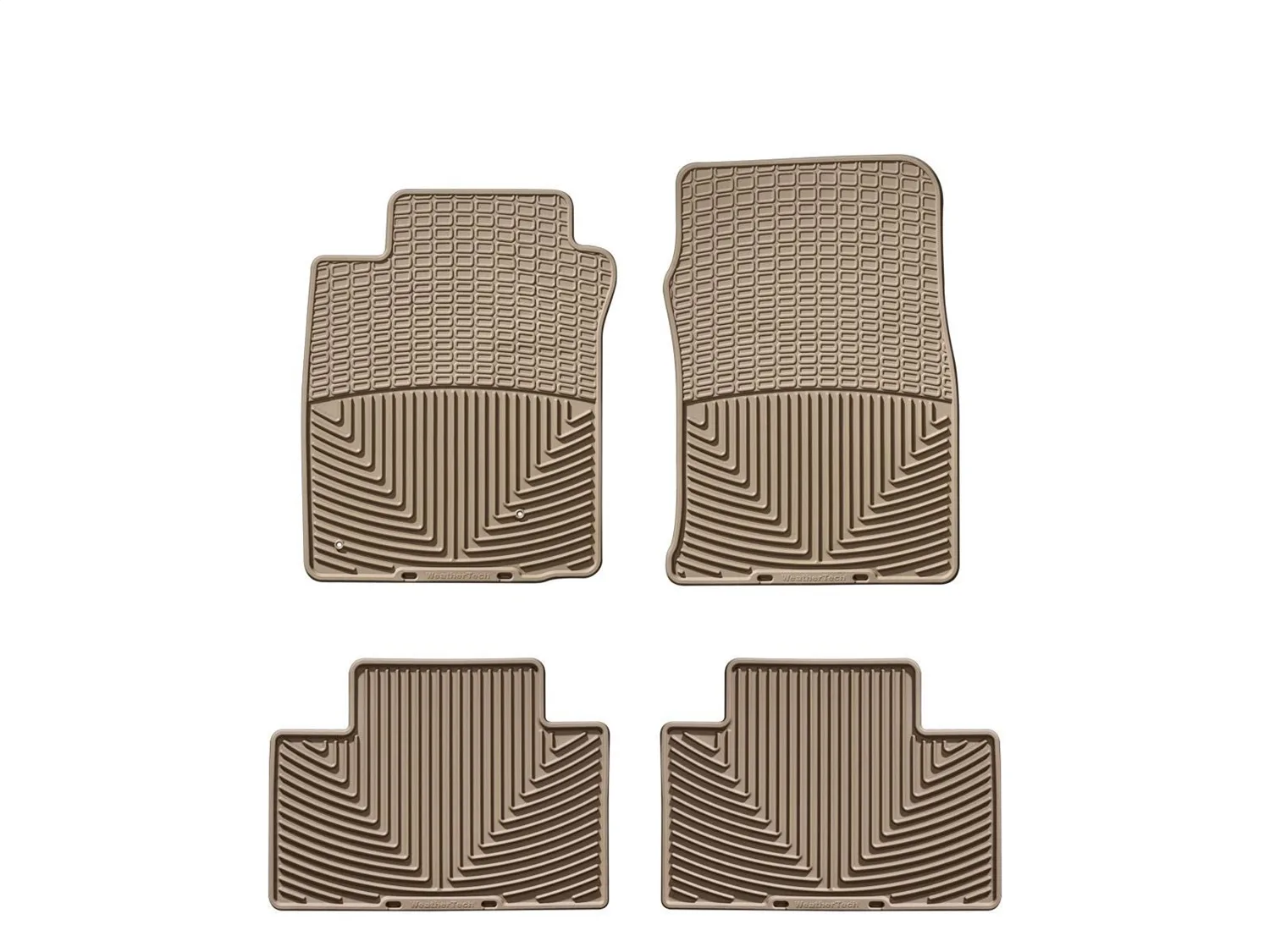 WeatherTech All Weather Floor Mats; Tan; Front and Rear;
