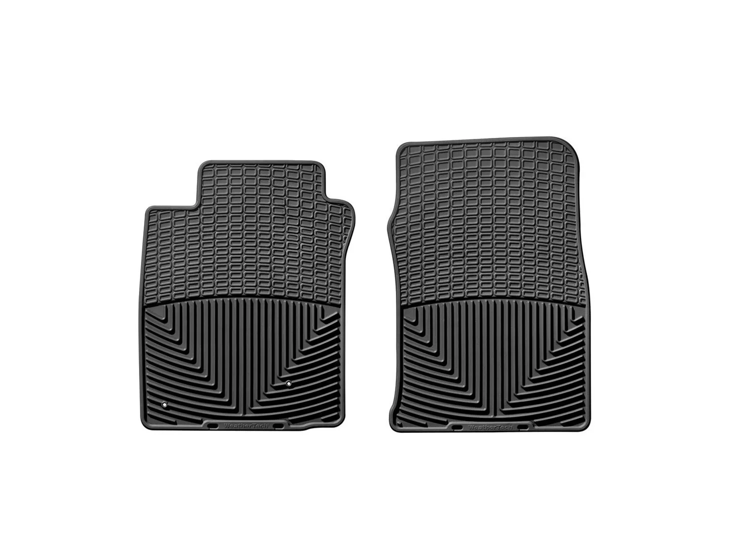 WeatherTech All Weather Floor Mats; Black; Front;