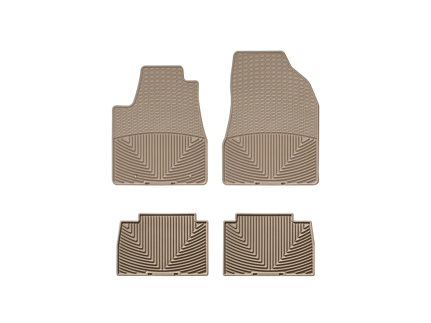 WeatherTech All Weather Floor Mats; Tan; Front and Rear;