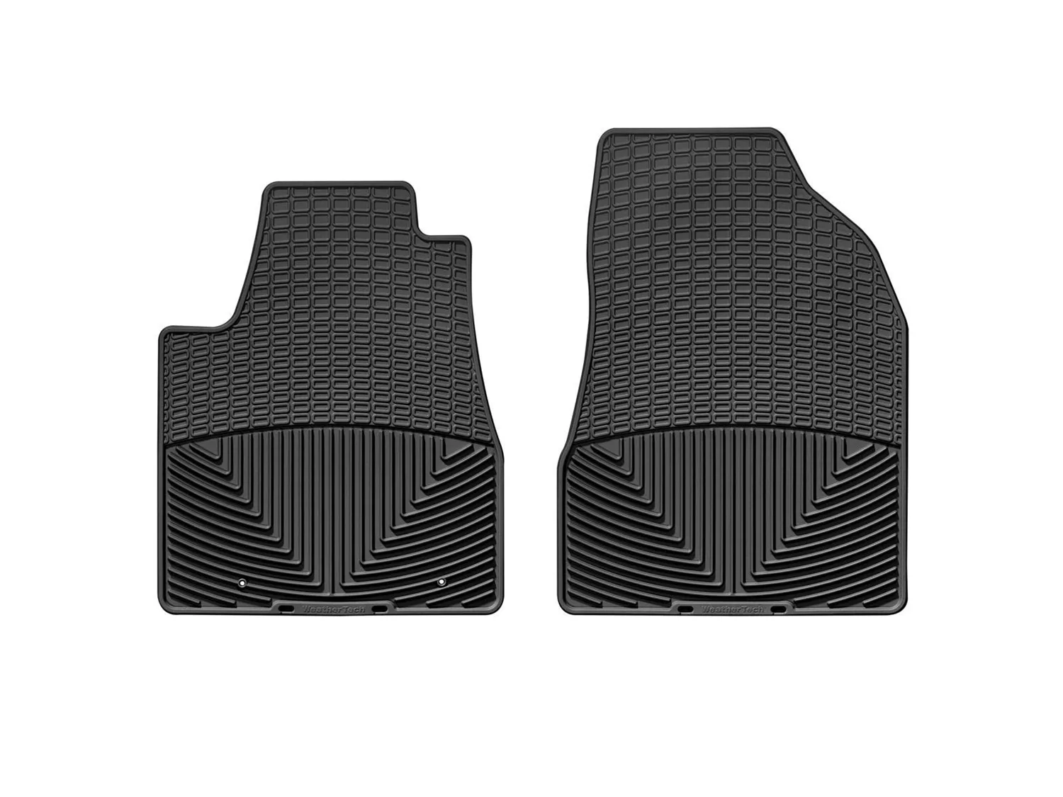 WeatherTech All Weather Floor Mats; Black; Front;