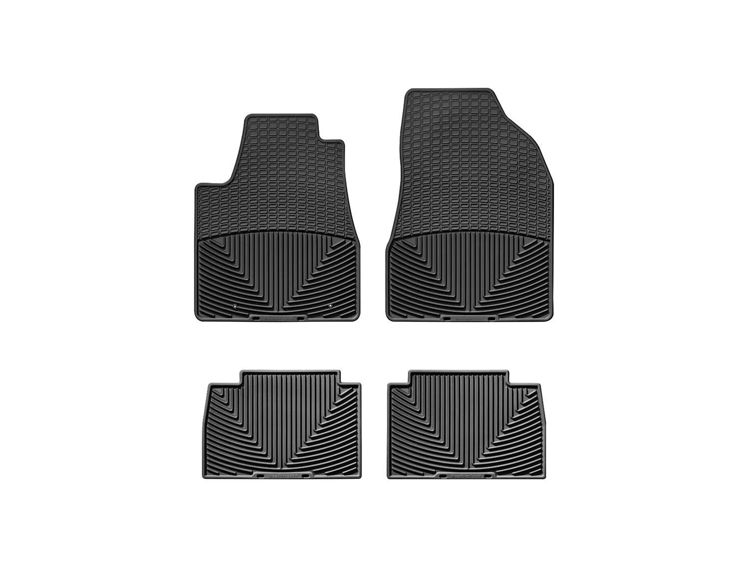 WeatherTech All Weather Floor Mats; Black; Front and Rear;