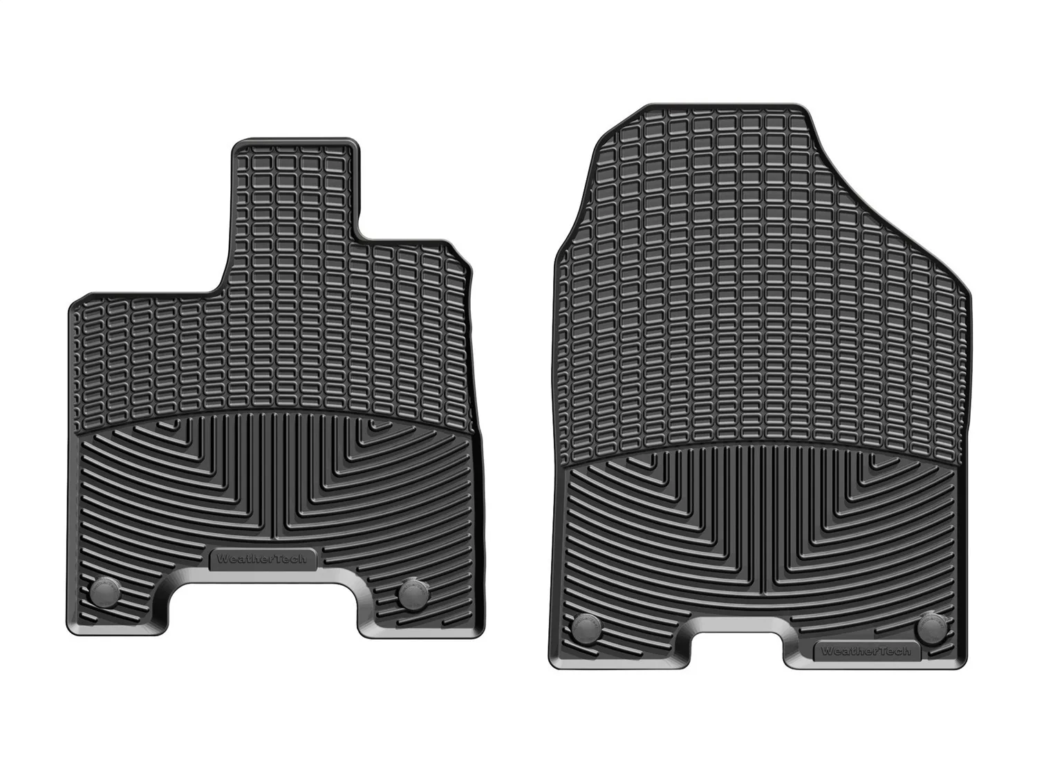 WeatherTech All Weather Floor Mats; Black; Front;