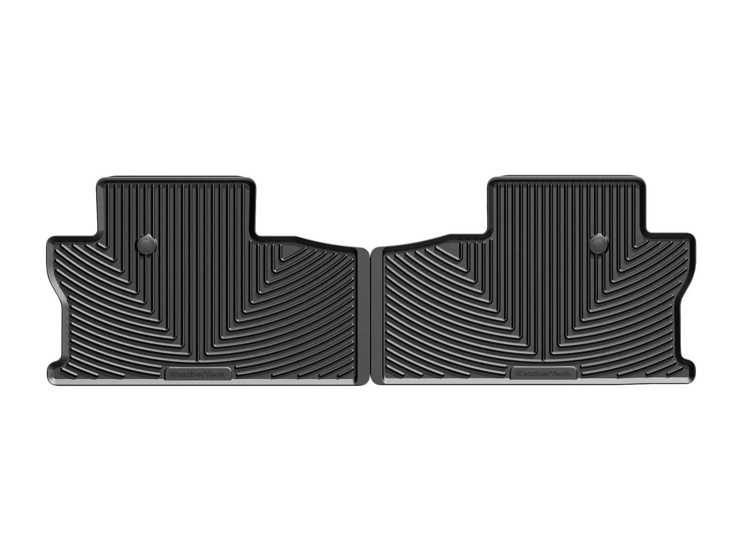 WeatherTech All Weather Floor Mats; Black; Rear;