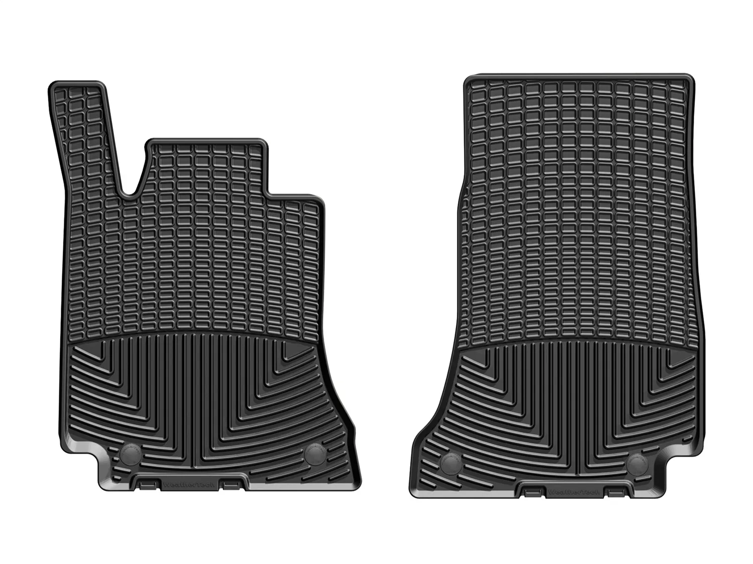 WeatherTech All Weather Floor Mats; Black; Front;