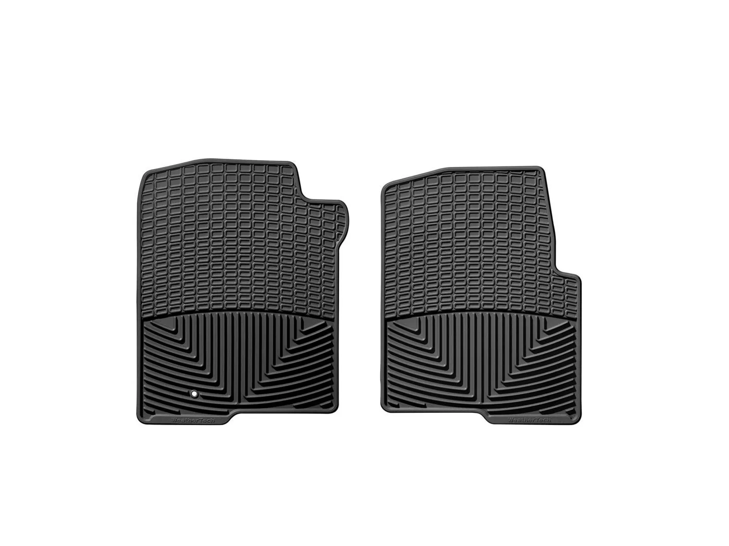 WeatherTech All Weather Floor Mats; Black; Front;