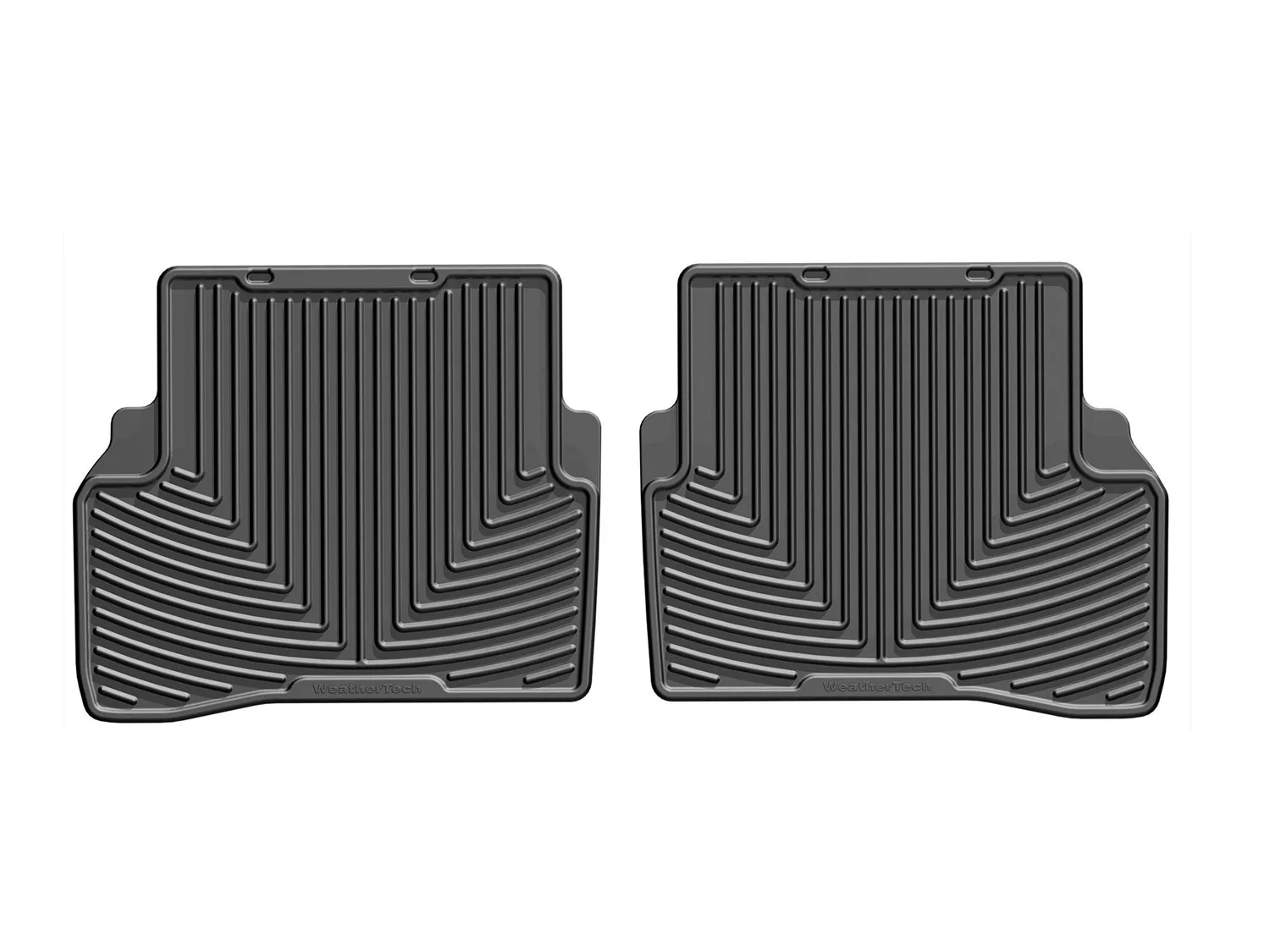 WeatherTech All Weather Floor Mats; Black; Rear;