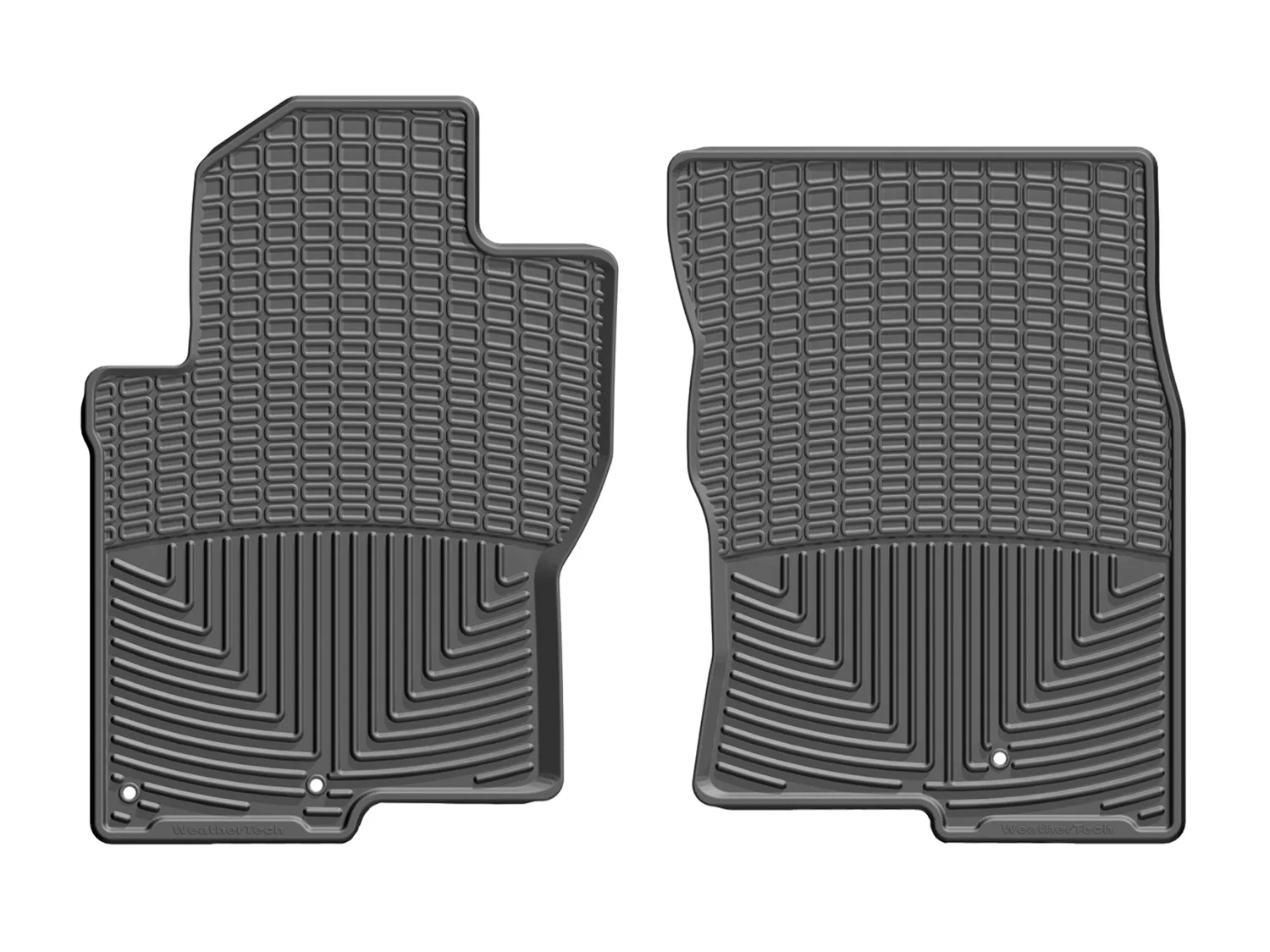 WeatherTech All Weather Floor Mats; Black; Front;