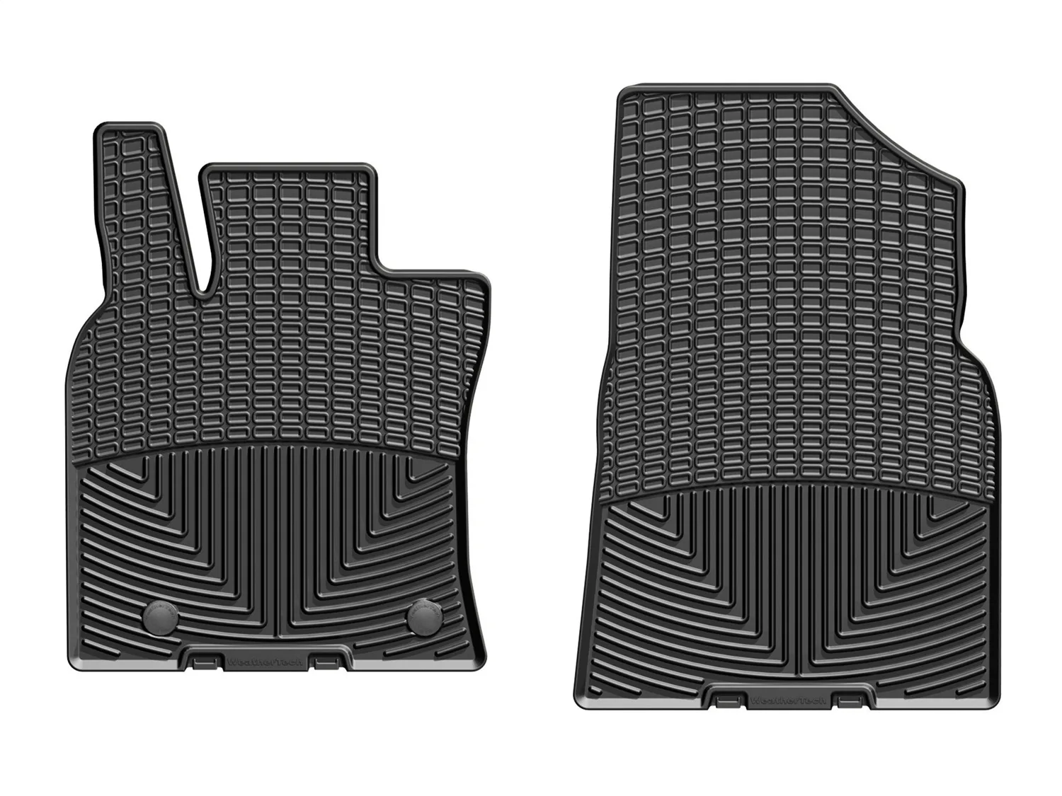 WeatherTech All Weather Floor Mats; Black; Front;