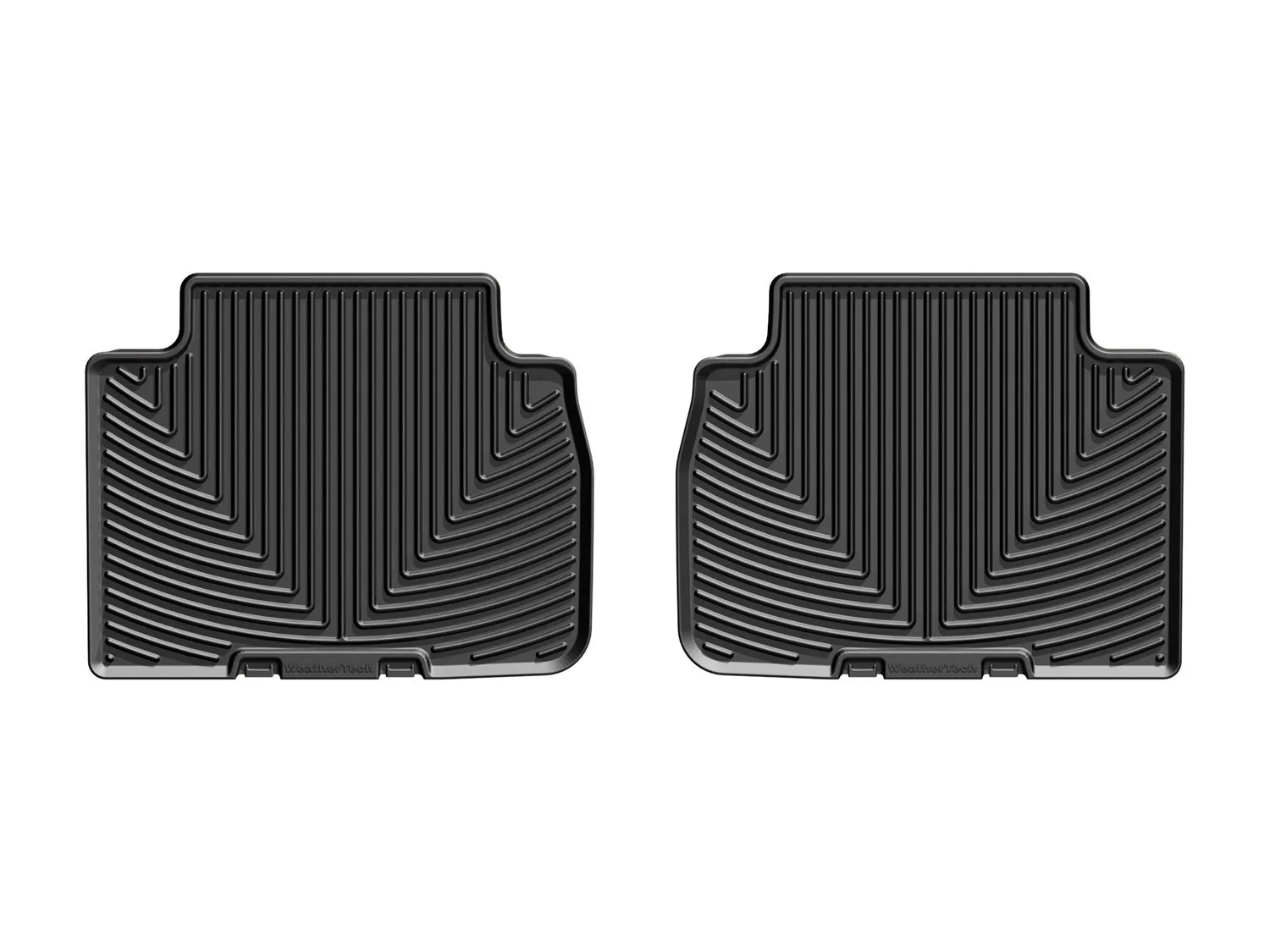 WeatherTech All Weather Floor Mats; Black; Rear;