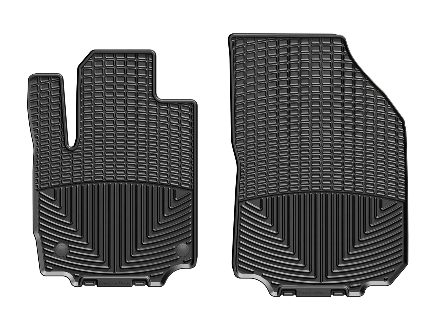 WeatherTech All Weather Floor Mats; Black; Front;