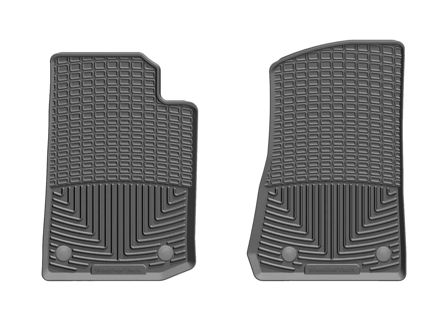 WeatherTech All Weather Floor Mats; Black; Front;