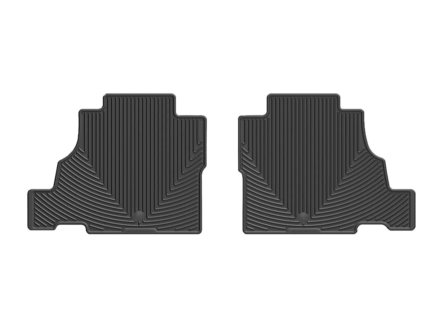 WeatherTech All Weather Floor Mats; Black; Rear;