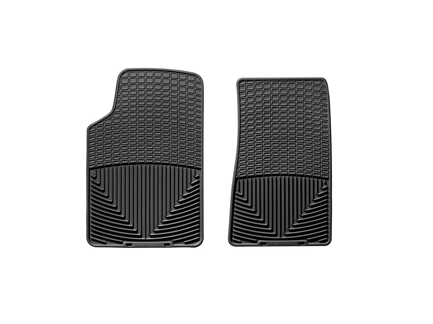 WeatherTech All Weather Floor Mats; Black; Front;