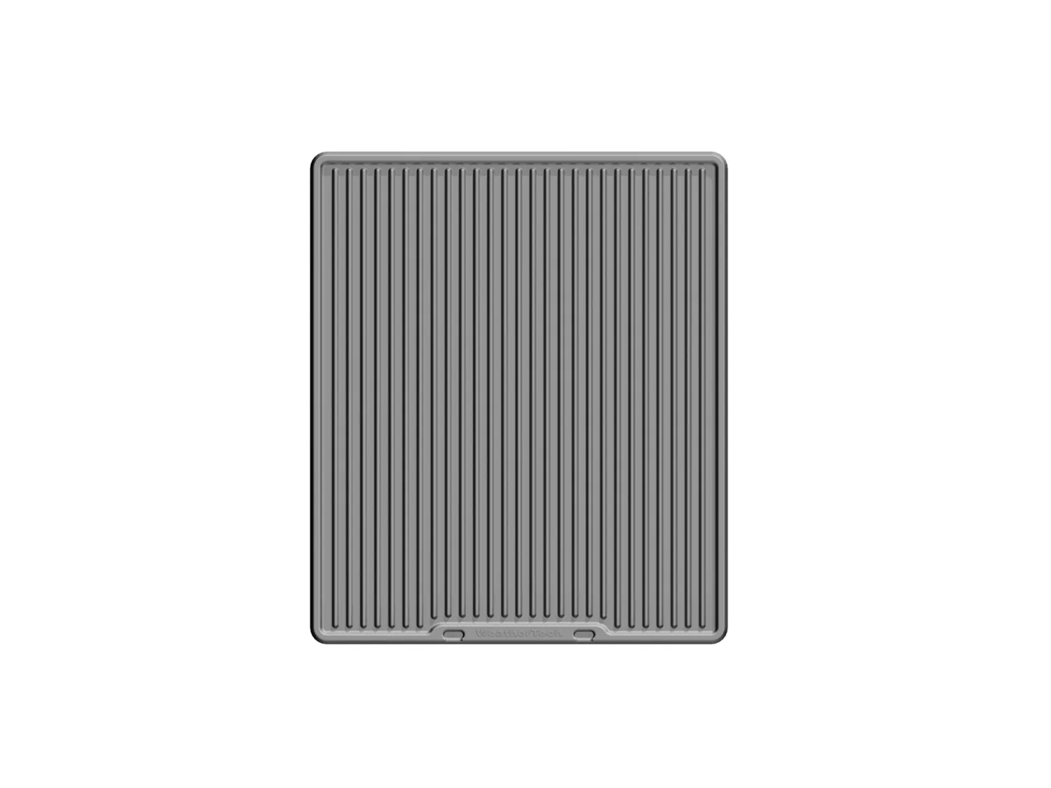 WeatherTech All Weather Floor Mats; Gray; Rear; Center Aisle;