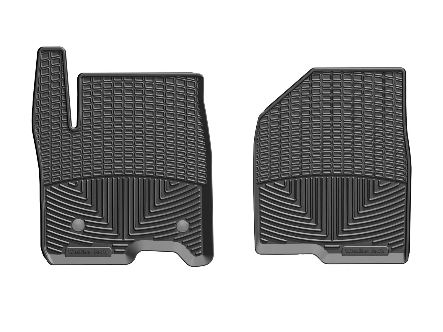 WeatherTech All Weather Floor Mats; Black; Front;
