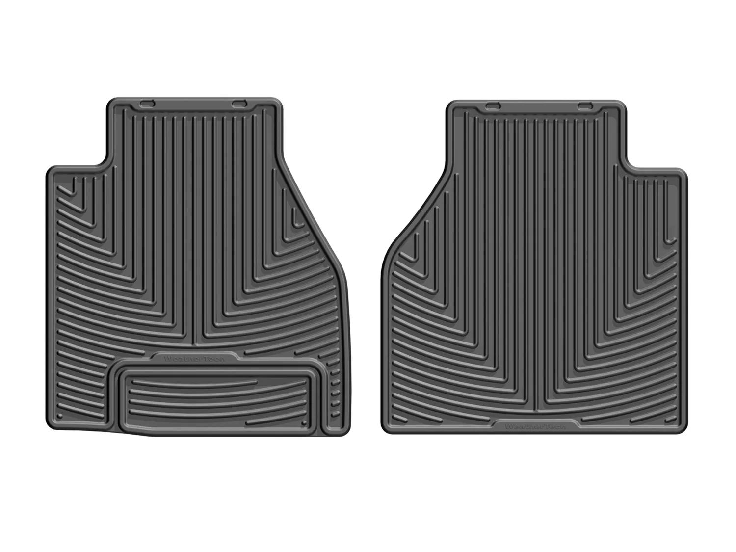 WeatherTech All Weather Floor Mats; Black; Rear;