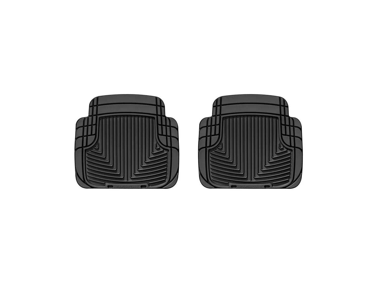WeatherTech All Weather Floor Mats; Black; Rear;