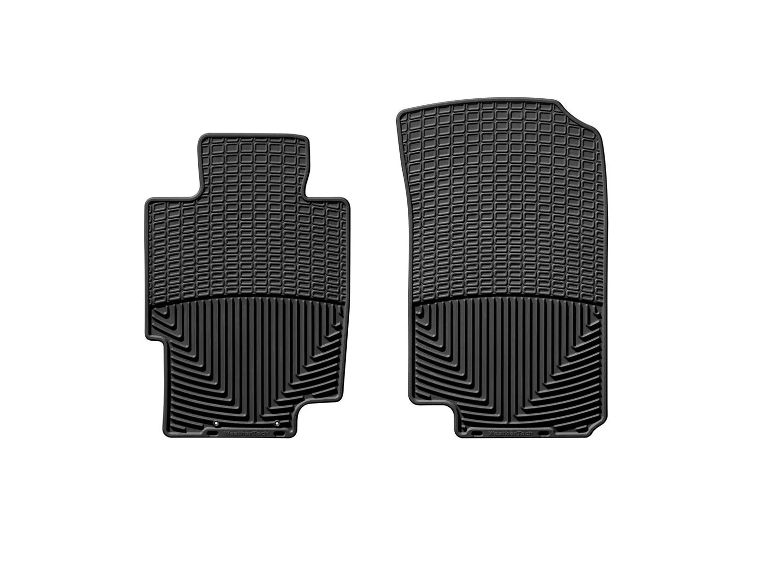 WeatherTech All Weather Floor Mats; Black; Front;
