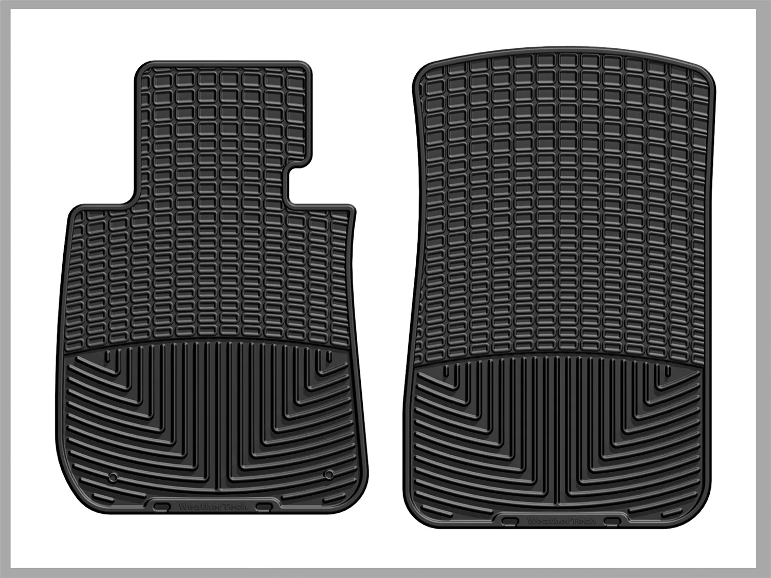 WeatherTech All Weather Floor Mats; Black; Front;