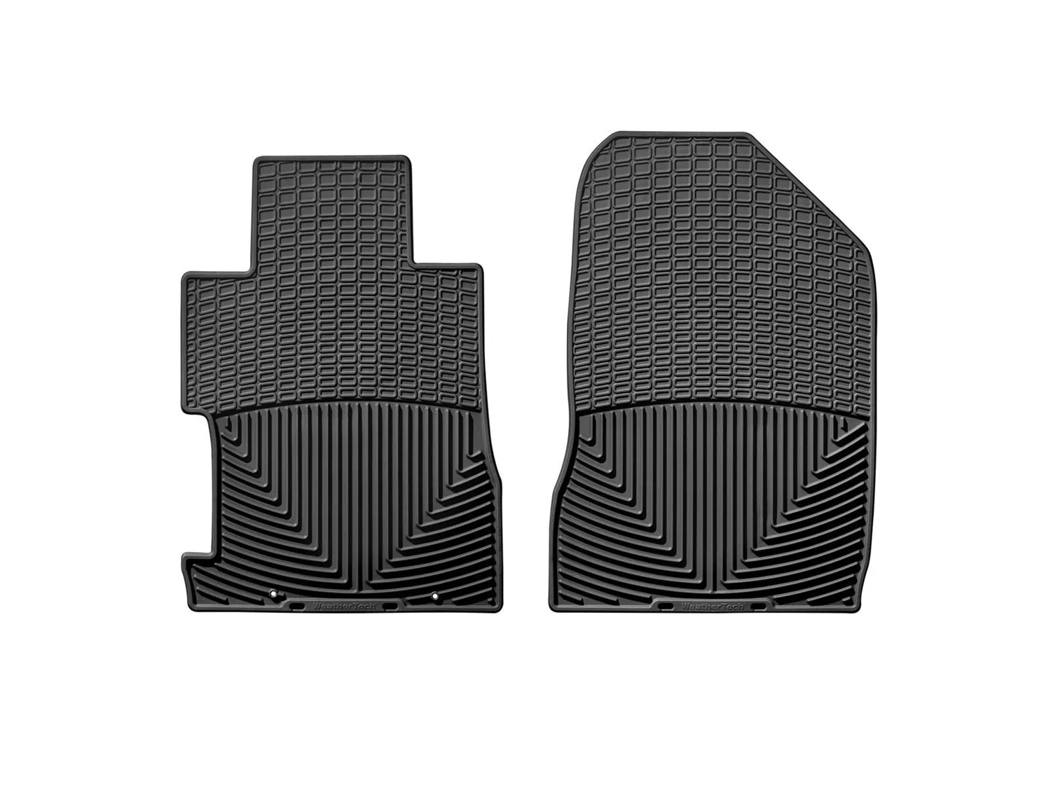 WeatherTech All Weather Floor Mats; Black; Front;