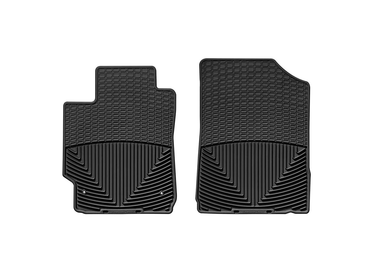 WeatherTech All Weather Floor Mats; Black; Front;
