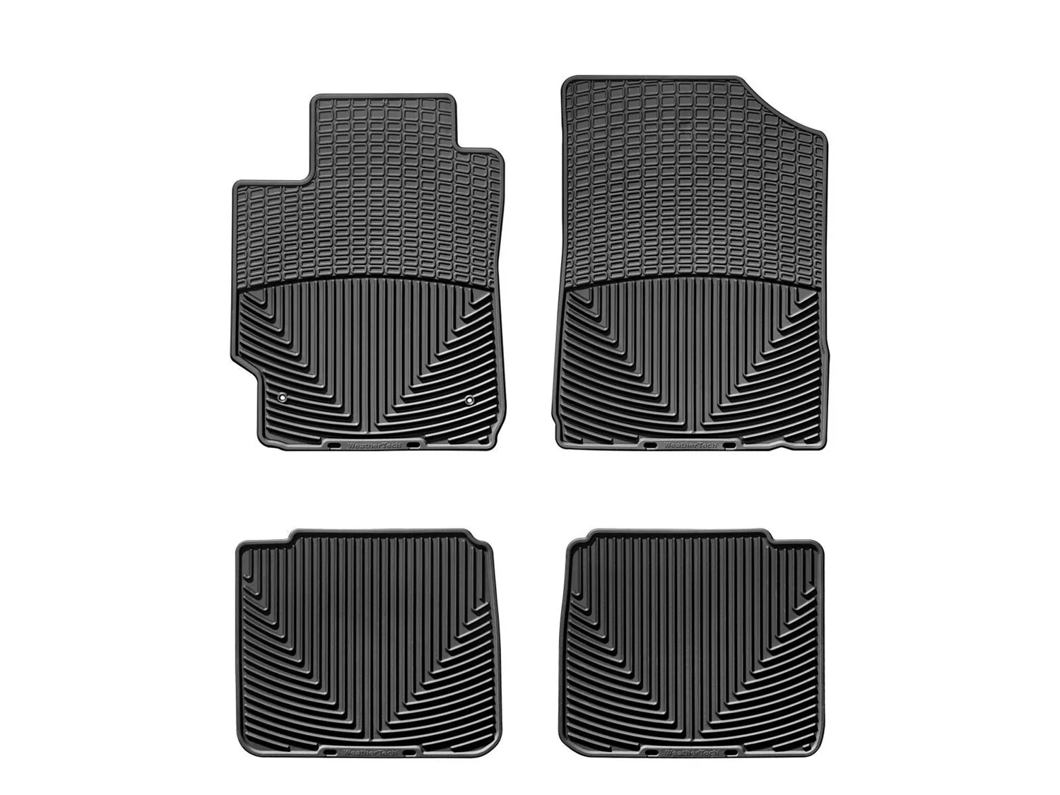 WeatherTech All Weather Floor Mats; Black; Front and Rear;