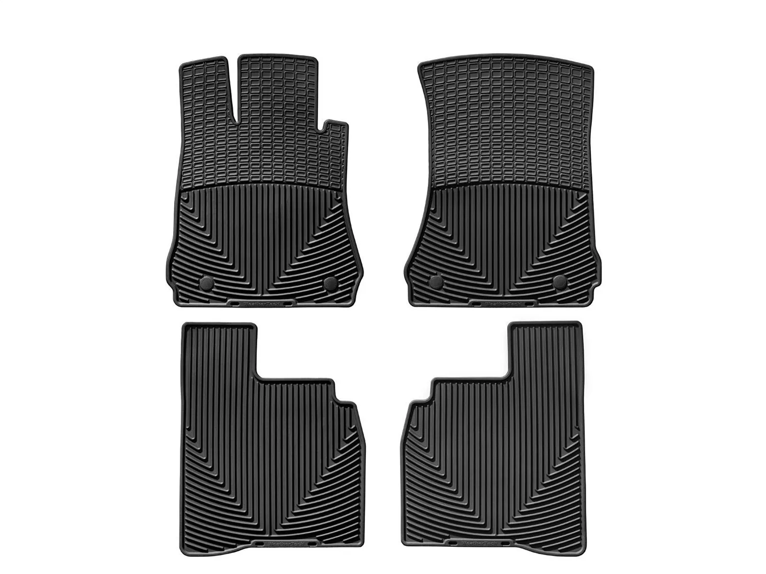 WeatherTech All Weather Floor Mats; Black; Front and Rear;