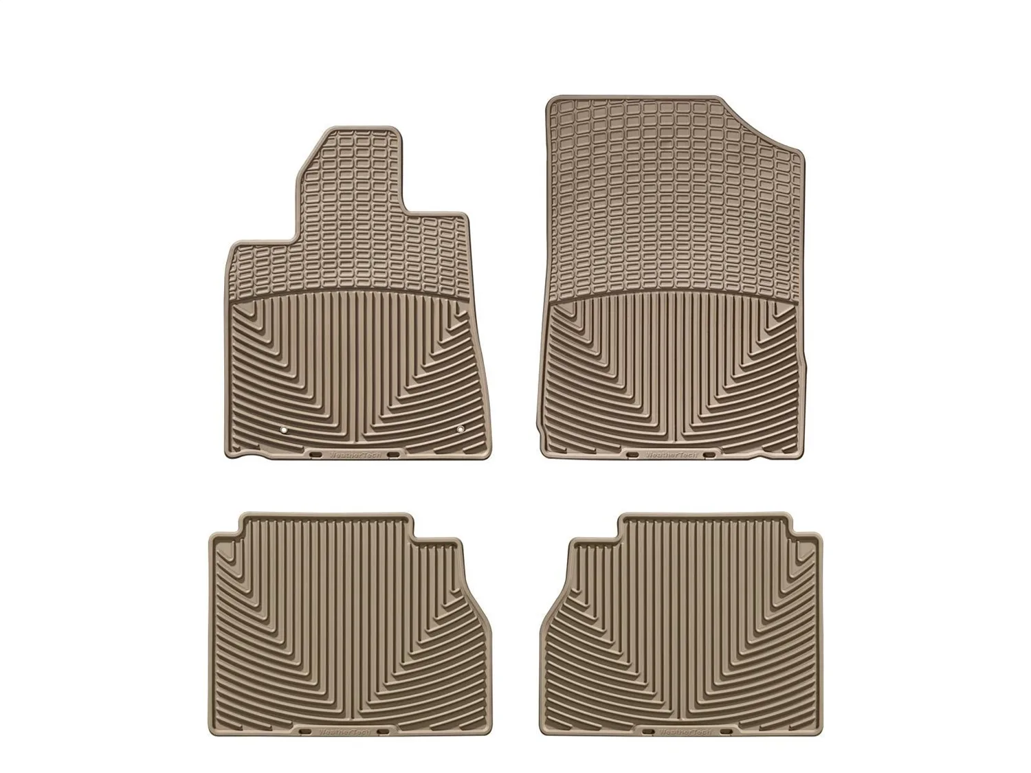 WeatherTech All Weather Floor Mats; Tan; Front and Rear;