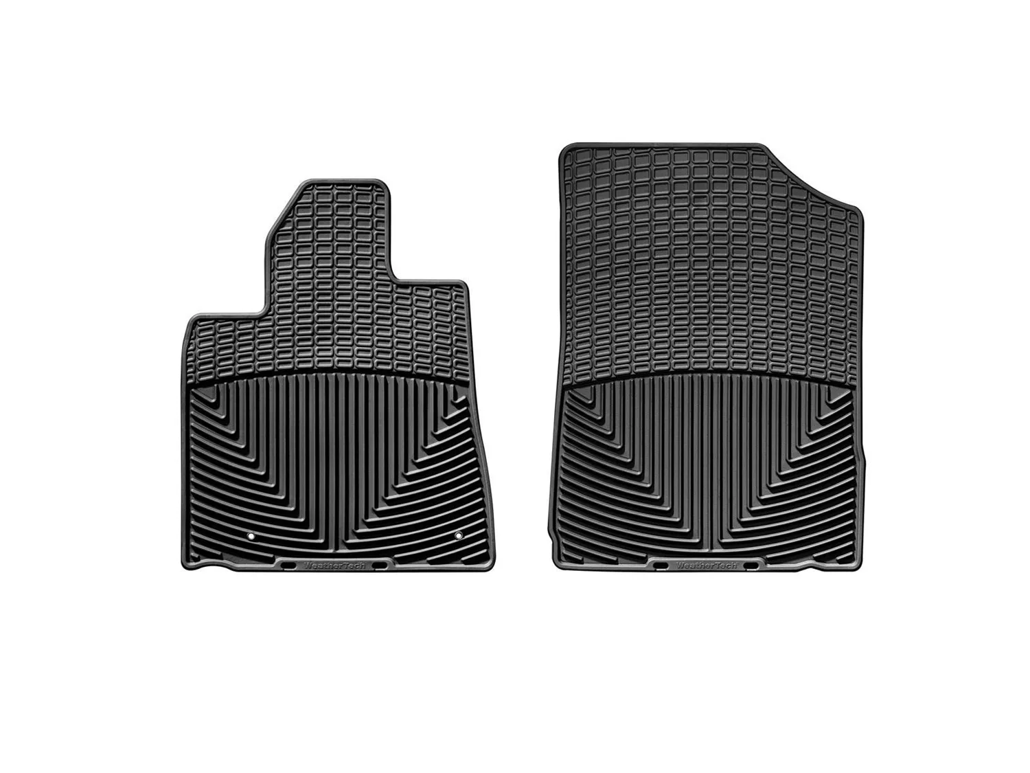 WeatherTech All Weather Floor Mats; Black; Front;