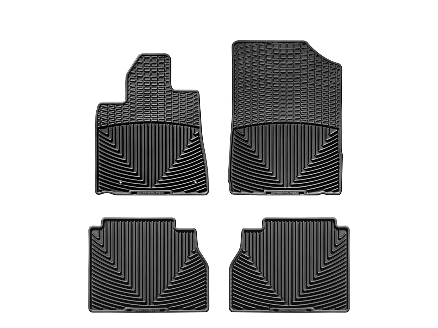 WeatherTech All Weather Floor Mats; Black; Front and Rear;