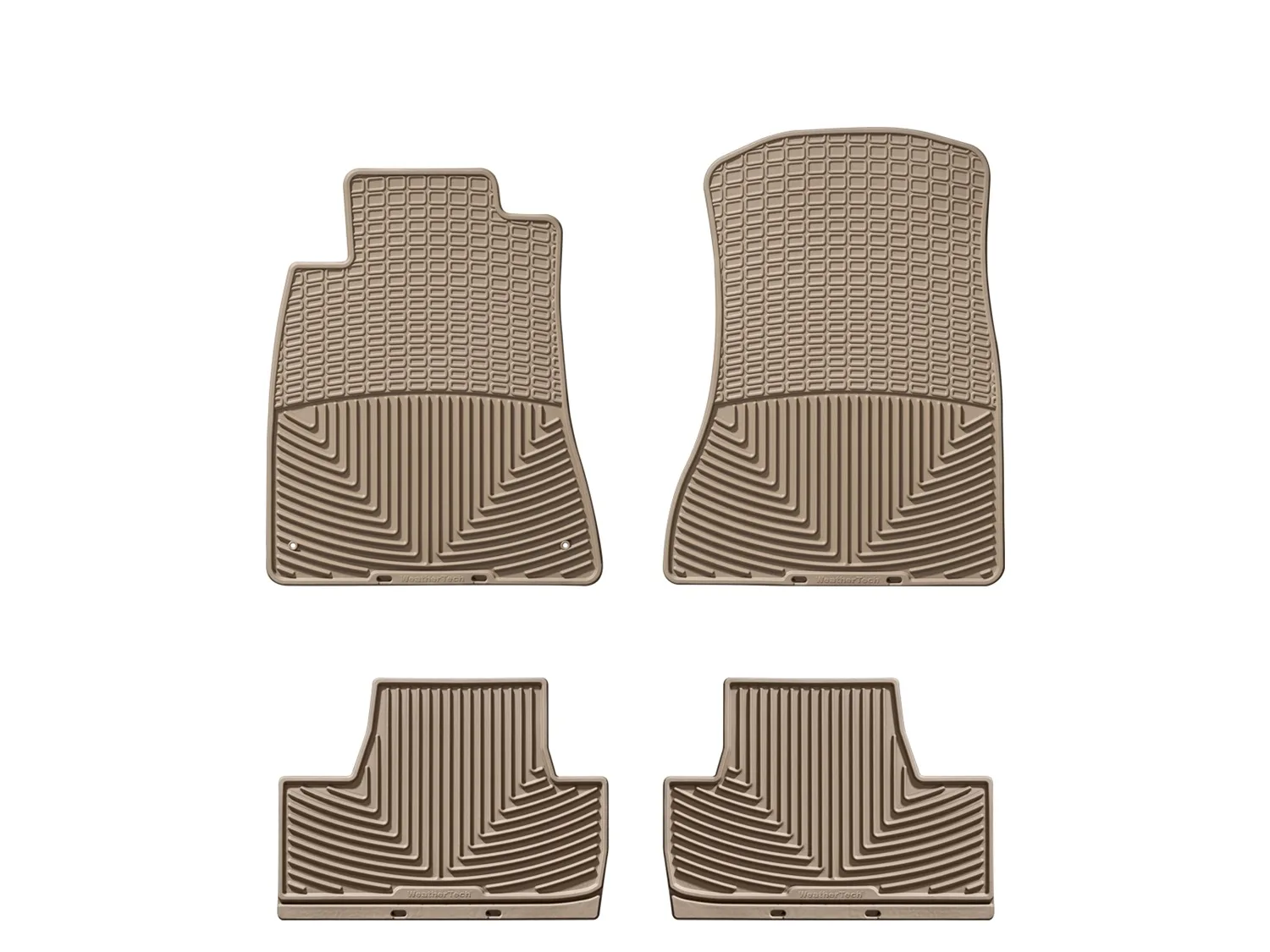 WeatherTech All Weather Floor Mats; Tan; Front and Rear;