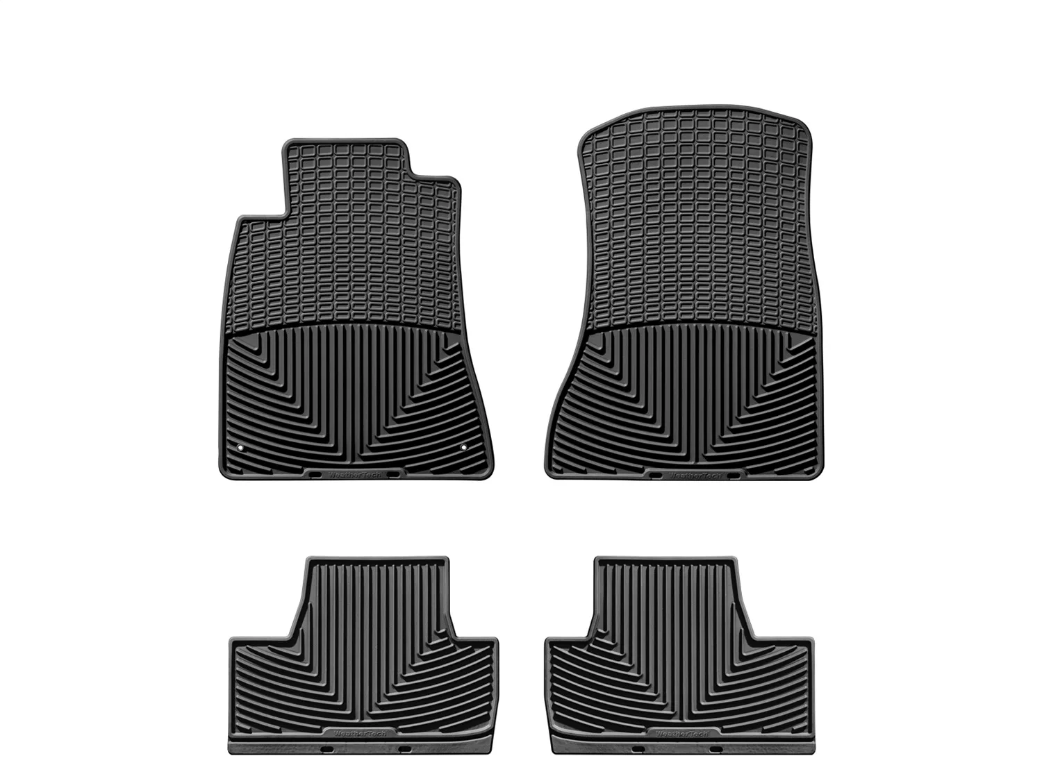 WeatherTech All Weather Floor Mats; Black; Front and Rear;