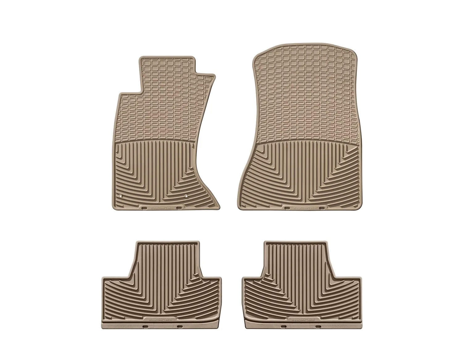 WeatherTech All Weather Floor Mats; Tan; Front and Rear;