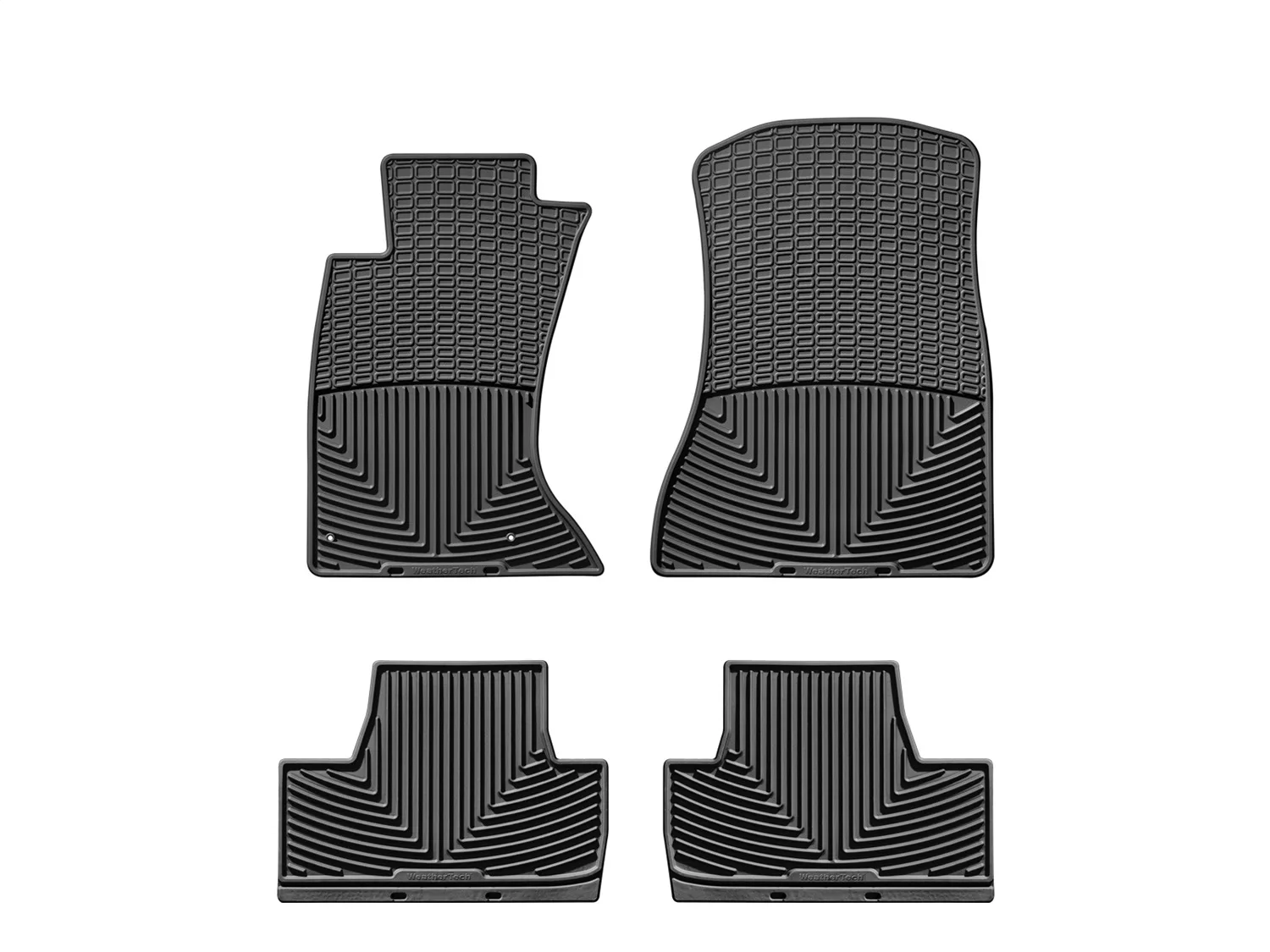 WeatherTech All Weather Floor Mats; Black; Front and Rear;