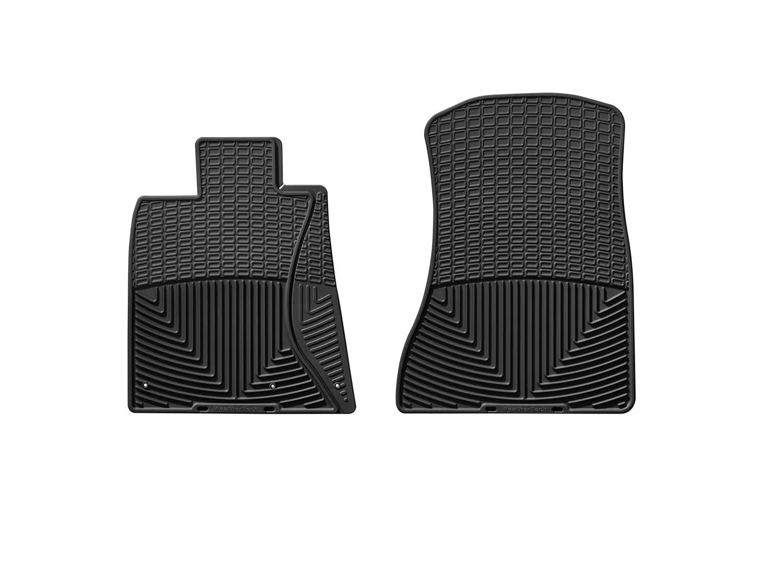 WeatherTech All Weather Floor Mats; Black; Front;