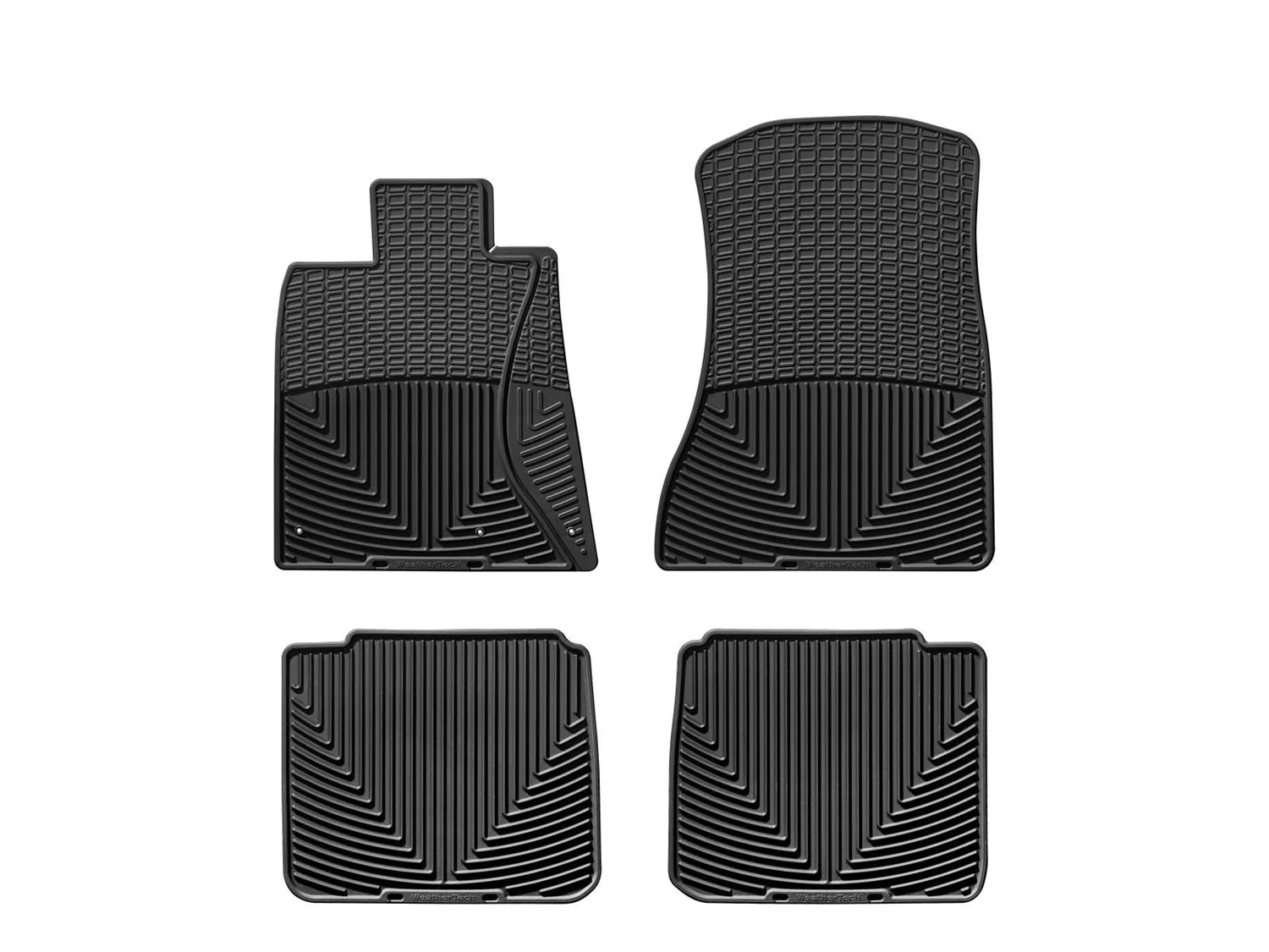 WeatherTech All Weather Floor Mats; Black; Front and Rear;
