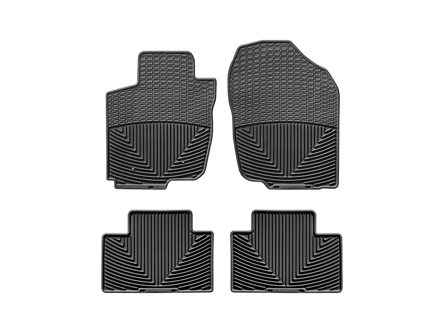 WeatherTech All Weather Floor Mats; Black; Front and Rear;