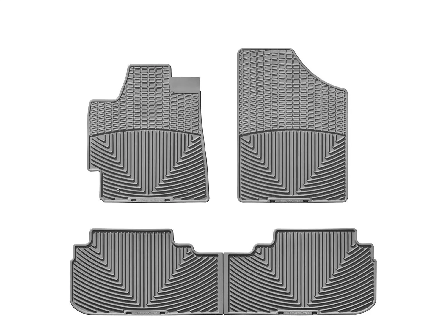 WeatherTech All Weather Floor Mats; Gray; Front and Rear;