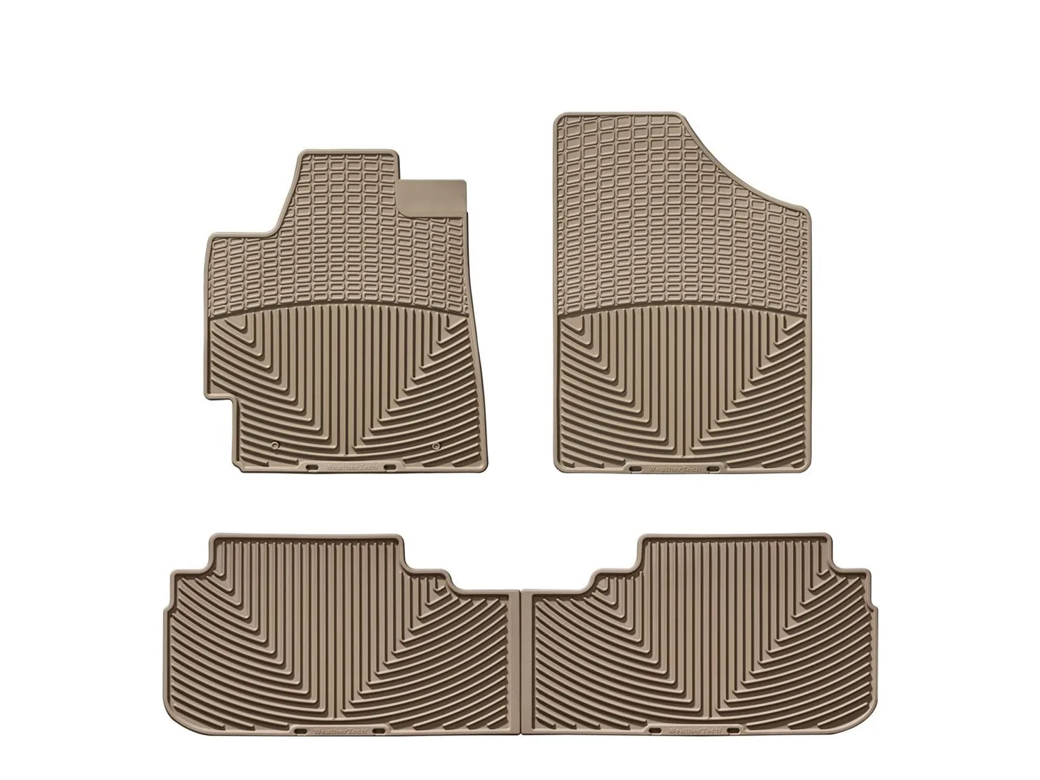 WeatherTech All Weather Floor Mats; Tan; Front and Rear;