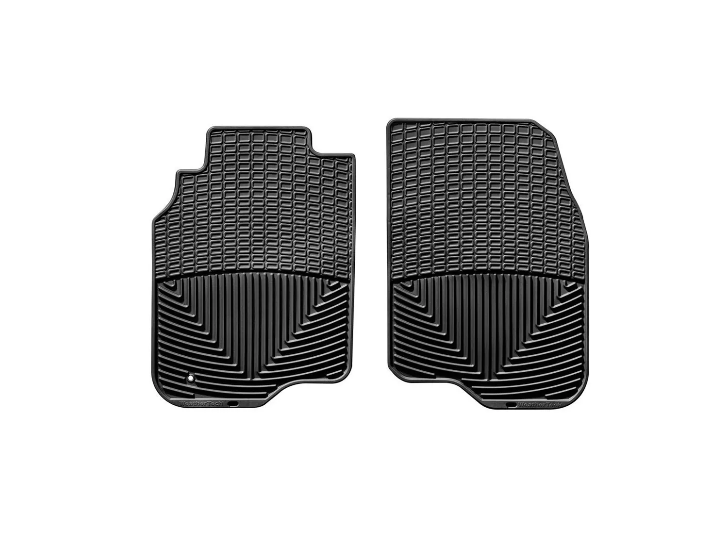 WeatherTech All Weather Floor Mats; Black; Front;