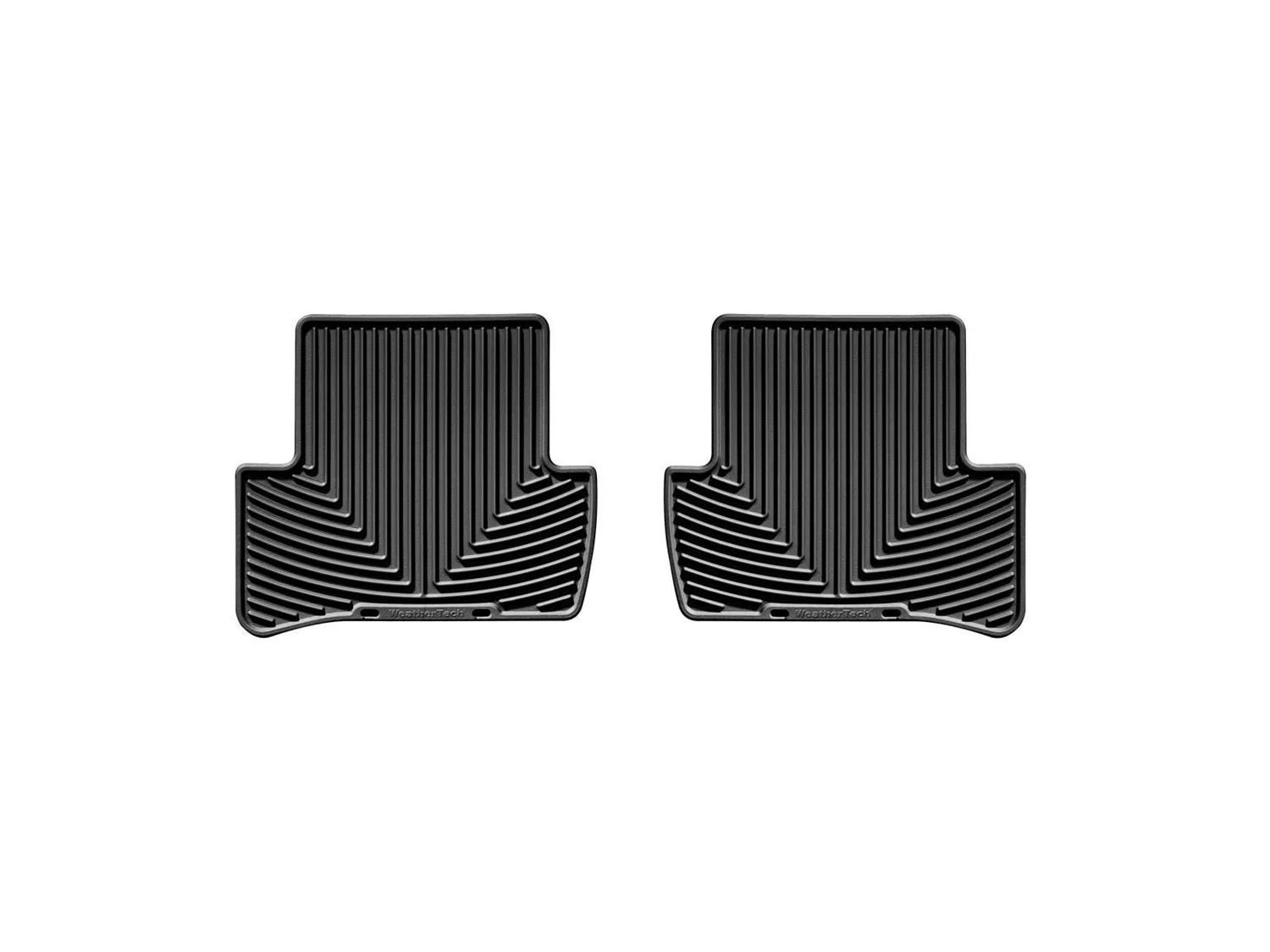 WeatherTech All Weather Floor Mats; Black; Rear;